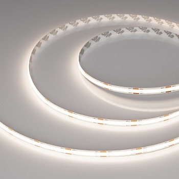 Лента COB-X480-8mm 48V Day4000 (10 W/m, IP20, 50m PRO REEL) 043259 - Лента COB (монтажная бобина 50 м) сплошной засветки без видимых светодиодов. Светодиоды CSP 480 шт/м (24000 шт на 50м). Цвет свечения ДНЕВНОЙ 4000K, высокий индекс цветопередачи CRI>90, 