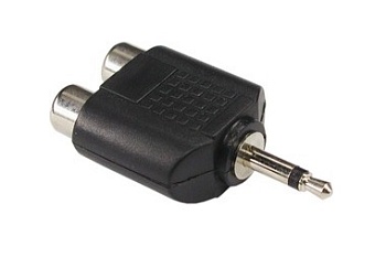 NP-569 - Аудиопереходник (3.5М - 2 гнезда RCA) моно