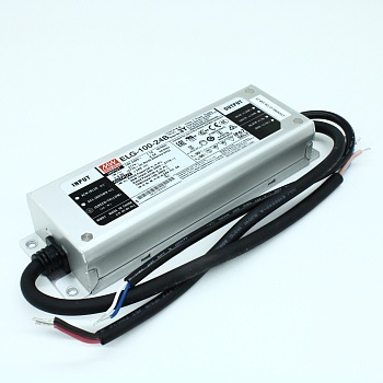 ELG-100-24B-3Y - Источник электропитания светодиодов класс IP67 96Вт 24В/4A стабилизация тока и напряжения димминг  с проводом заземления