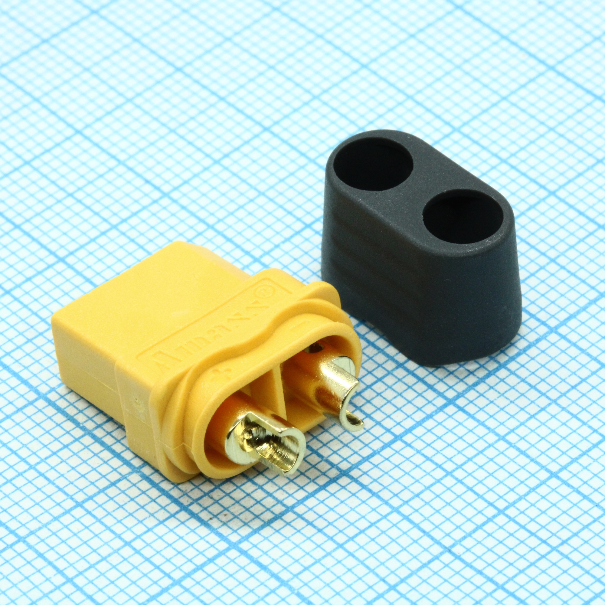 XT60H-F - Разъем 2 контакта шаг 7.2 мм