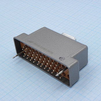 РП10-42 ЛП вилка с/к - Соединитель  низкочастотный, прямоугольный, внутреннего монтажа