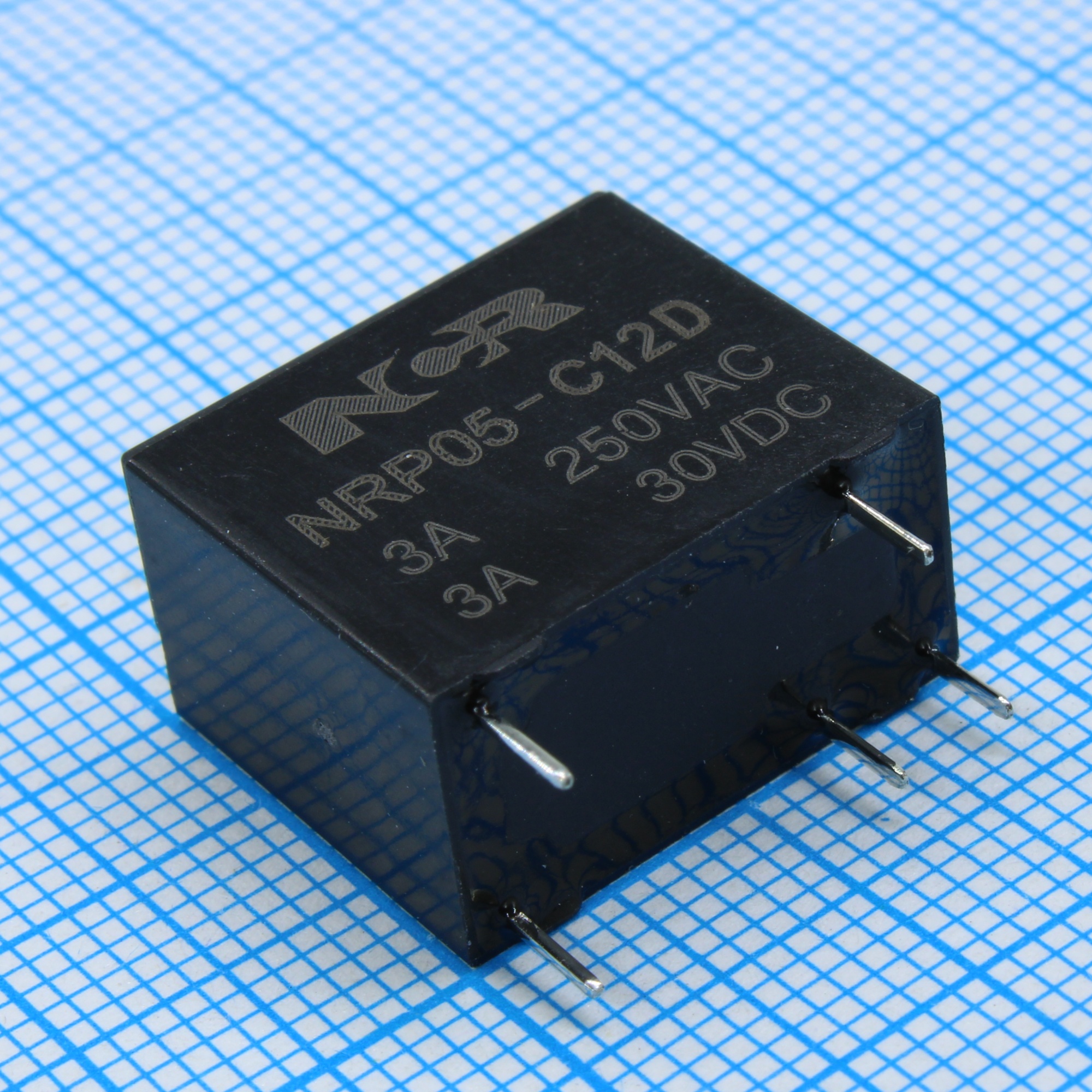 NRP05-C-12D - Реле силовое 3А одна группа на переключение катушка 12В