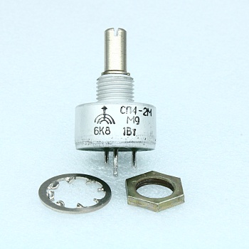 СП4-2Ма 1 А 2-20     6.8К - Резистор переменный подстроечный непроволочный 6.8кОм 1Вт