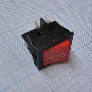 SWR 201-6C3 Ч/К IRS - Переключатель клавишный с подсветкой