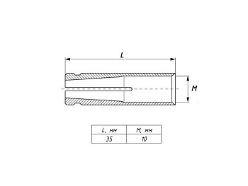 Анкер забивной М10 латунь alzm10