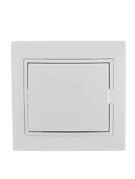 Выключатель 1-кл. СП Mira 10А IP20 с бел.вставкой бел. 701-0202-100