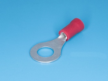 TRI-1.25-6 - Клемма тип "O" 6,4мм, на провод 0,25-1,5мм, изолированная, кратно 100шт.