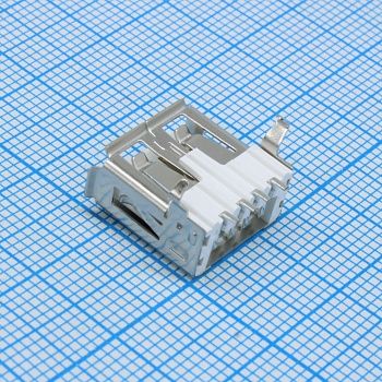 DS1095-WM0 - Разъем USB 2.0  type A (розетка) угловой на плату (TНT)