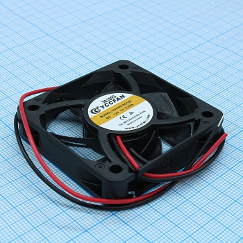 YDH5010C12F - Вентилятор 12В 50х50x10 C, 1.56Вт, 6000 об/мин, 23.6м3/час, 34.5дБ, подшипник скольжения CycleSeal, тип вывода - провод