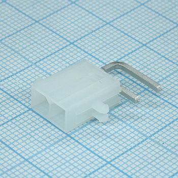 39301020 - Разъем типа провод-плата, 4.2 мм, 2 контакт(-ов), Штыревой Разъем, Серия Mini-Fit