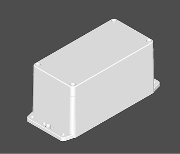 G369MF - Герметичный корпус из прочного ABS пластика с фланцем, IP65, темно-серый