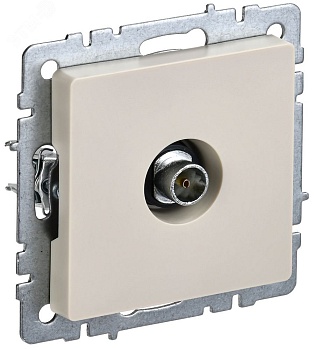 Розетка телевизионная оконечная TV СП Brite РТВ11-0-БрКр беж. BR-A10-O-K10