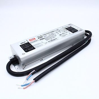 ELG-150-C2100B-3Y - AC-DC, 151.2Вт, IP67, вход 100…305В AC, 47…63Гц/142…431В DC, ККМ, выход 36…72В/2100мА, димминг 3 в 1, изоляция 3750В AC, в кожухе 219х63х35.5, -40…+70°С, провод заземления