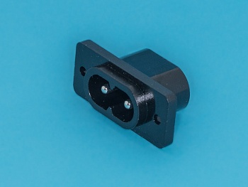 AC-11 - Разъем 220В вилка на блок, 2 контакта, крепление винты, 1A