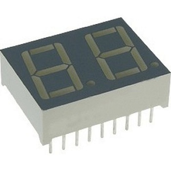 DA56-11EWA - 2-х разрядный индикатор 14,22мм/красный/625нм/1.9-8мкд