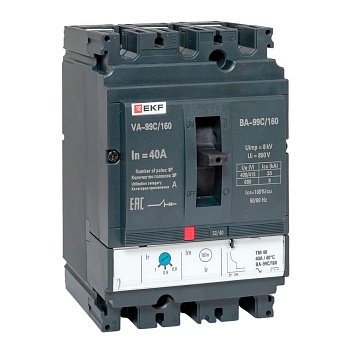 Выключатель автоматический ВА-99C 160/40А 3P 35кА EKF