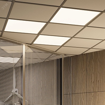 Св-к светодиодный IP20 595*595*19мм 45W 4100lm 4000K офисный призм. рассеиватель 1/4 842123245