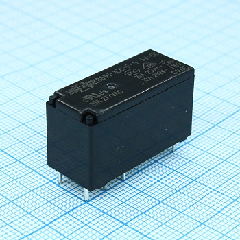 881H-1CC-F-S 05VDC - Реле промежуточное катушка 5В, 0.4Вт контакты 16A 240В переменного тока, 1 перекидной, размер (LxWxH) мм: 29.0х12.7х15.7. Герметичное мотнаж в отверстие