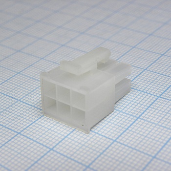 I-DS1073-02-SCT002X3 - Корпус разъема,  Гнездо, 6 конт.(2х3) шаг 4.2 мм Серия Mini-Fit, требуются контакты T-DS1073-02-SC600