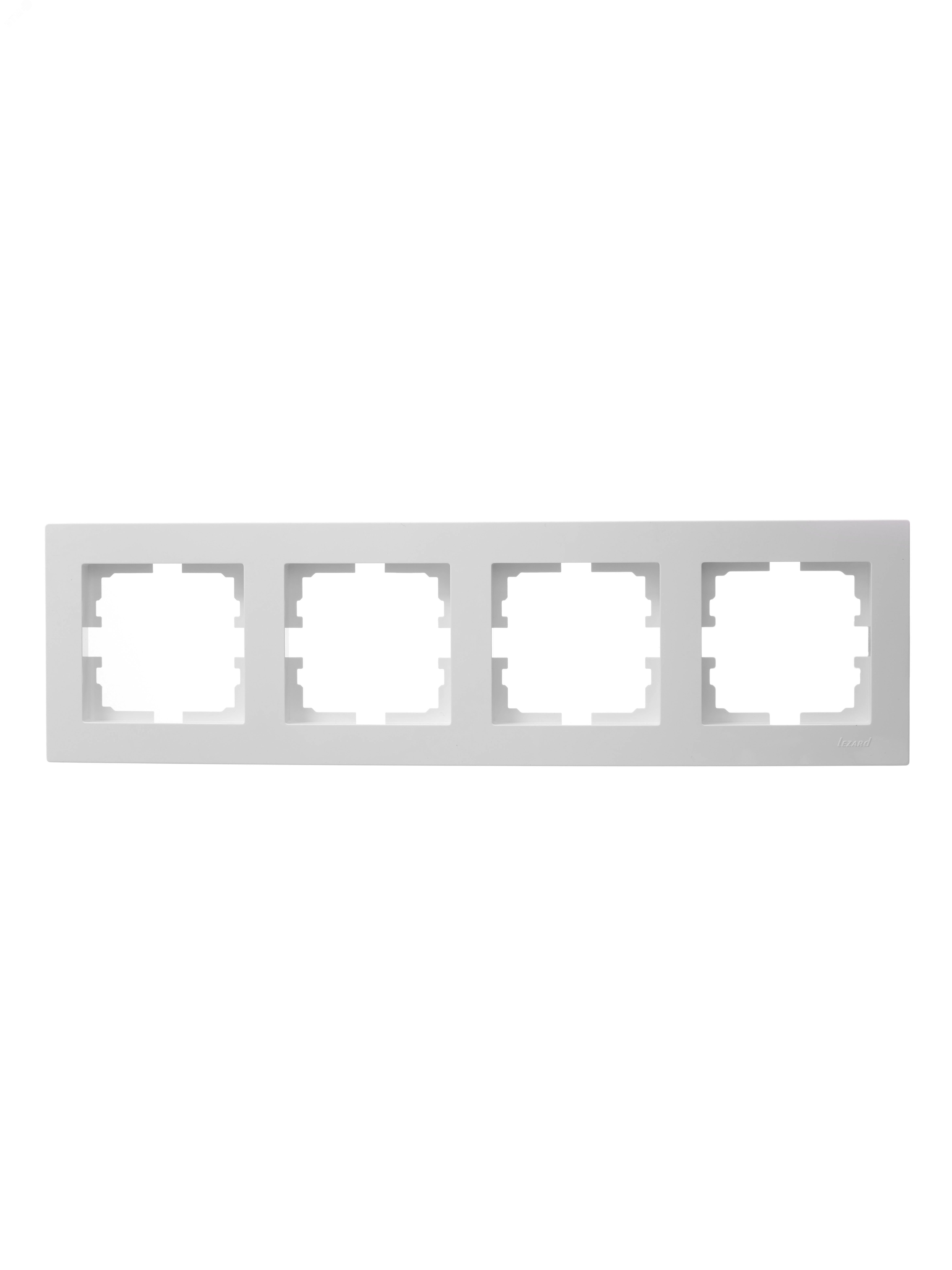 Рамка 4-местн. горизонт. VESNA бел. 742-0200-149