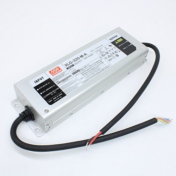 XLG-320-M-A - AC-DC, 310.8Вт, стабилизатор тока, IP67, вход 100…305В AC, 47…63Гц, ККМ, выход 2800(2100…2800)мА/74…148В, изоляция 3750В AC, в кожухе 246х77х39.5мм, -40…+85°С (корпус), встр. потенциометр