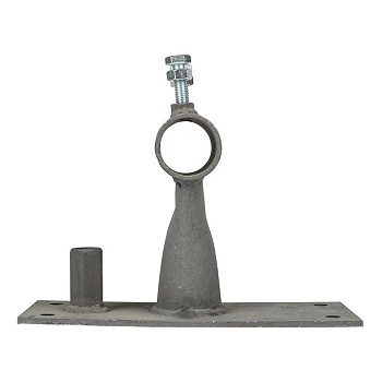 Держатель мачты молниеприемника к стене, D=40мм, вынос 100мм с гайкой PROxima lp-l0100