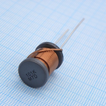 MCDR1419NP-101K - Силовая индуктивность 100uH ±10% 3.2A 0.082Om радиальная без магнитного экрана