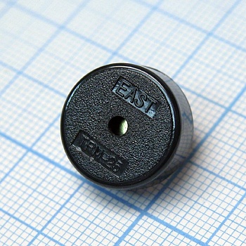 TFM-25 - Пьезоизлучатель 80db/9v/1.5mA d=16.8  4.0kHz