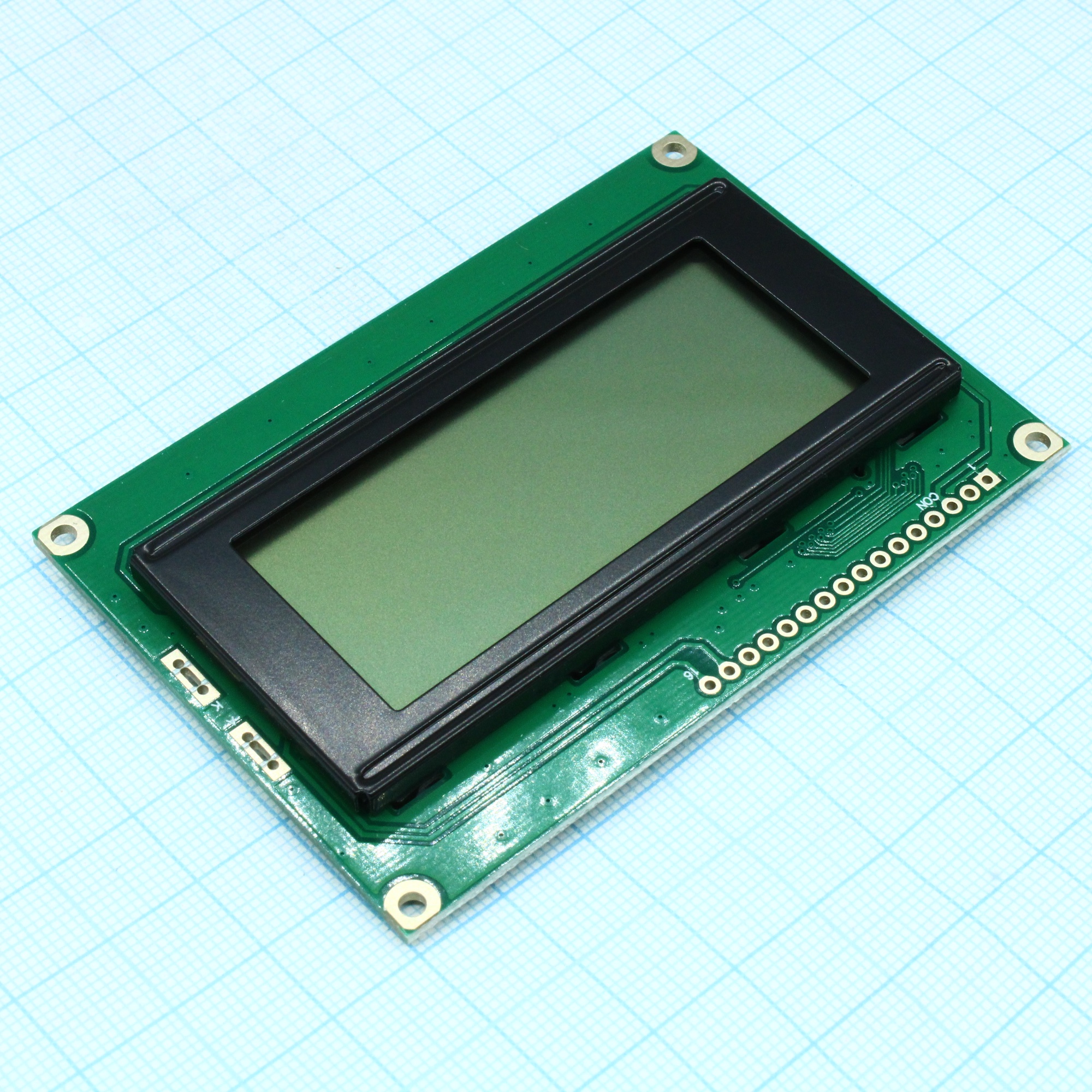 WH1604A-NGG-CT# - ЖКИ знакосинтезирующий 16 x 4, STN Серый Позитивный/отражающий без подсветки, размеры 87x60 мм, видимая область 62x26 мм, питание 5В, -20...70°C, контактные площадки сверху 16 выводов