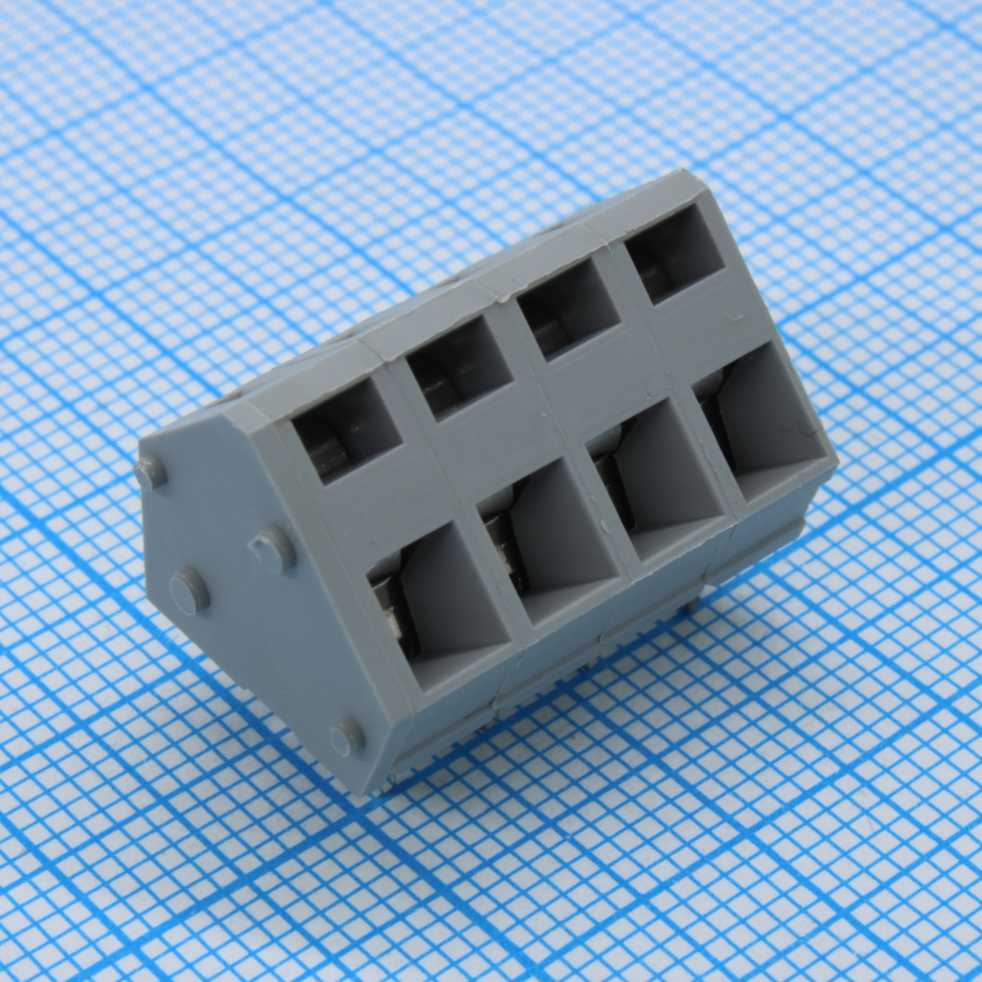 GT245-5.0-04P-11-00 - Нажимной безвинтовой клеммный блок 4 контакта. Зажим типа зажимная клеть. Серия GT245-5.0