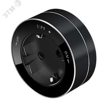 MultiTrack Розетка 2К+З круглая 16А/250В Антрацит MTK13001B