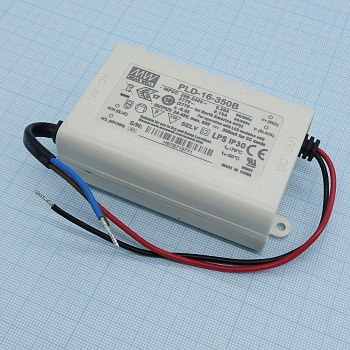 PLD-16-350B - Источник электропитания светодиодов класс 2 16Вт 24-48В/350мА стабилизация тока