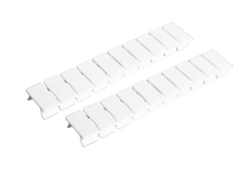 Маркировочные шильдики BB 7 - Маркировочне шильдики (полоска 10 шильдиков), для клемм UBJ2-1.5, чистая, цвет: белый