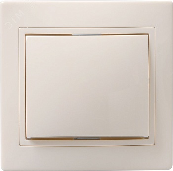 ВС10-1-0-Км Выкл. 1кл 10А керам. КВАРТА крем. EVK10-K33-10-K