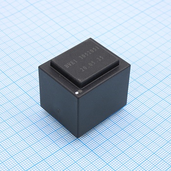 KSP-BVEI3052051 - Трансформатор питания 3ВА  230В 9В/334мА до+40°C (EI 30/18)30мм