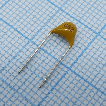 TS170R1H682KSBBB0R - Конденсатор керамический многослойный 6800пФ 50В X7R ±10% радиальный 5.08мм 125°C россыпь