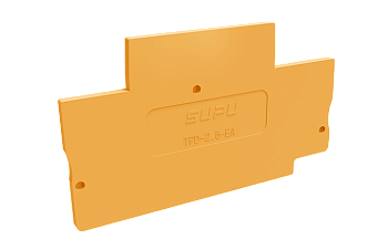 Торцевая крышка TPD2.5-2-OG-EA - Торцевая крышка для клемм TPD2.5-2-..., цвет: оранжевый