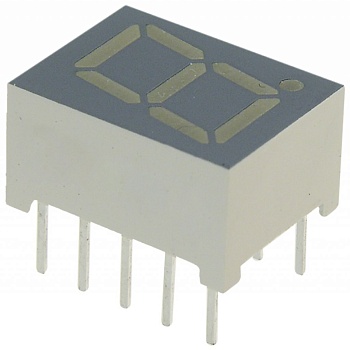 SA39-11GWA - 1 разрядный индикатор 9,9мм/зеленый/568нм/1.9-6.4мкд/ОА