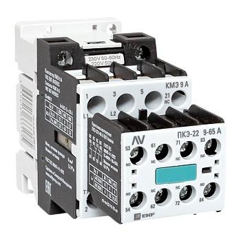 Комплект КМЭ 9А 1NC 230В АС с дополнительными контактами 2НО+2НЗ EKF AVERES ctr-s-9-01-230-av-22