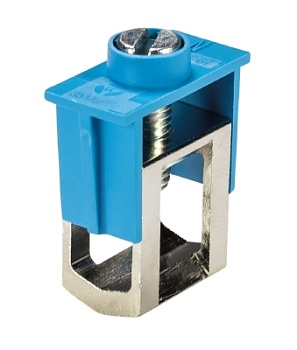 Зажим WAK 35/2 BLAU - Наборные клеммы для N-проводников, тип фиксации провода: винтовой, номинальное сечение: 35 мм кв., цвет: синий, тип монтажа: шина 10х3