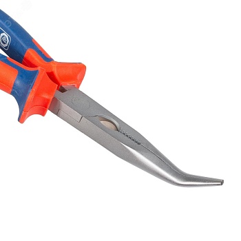 Длинногубцы изогнутые 200 мм серия Мастер - для проведения слесарно-монтажных работ, захват и удержание плоских и круглых деталей