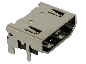 2086581001 - Соединитель HDMI 19 контактов шаг 0.5 мм угловой для поверхностного монтажа 1 порт лента на катушке