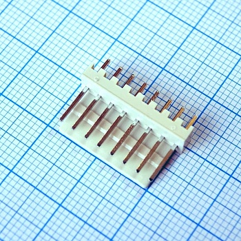 DS1070-8MVV6 - Разъем типа провод-плата, вилка прямая, шаг 2.54 мм, 8 контактов.