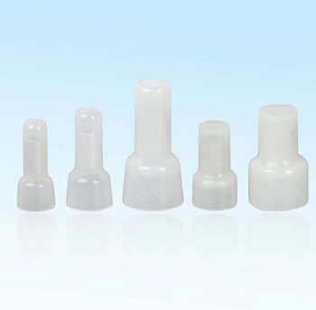 Заглушка концевая, КИЗ-2, 100913 - Заглушка концевая, КИЗ-2 (сечение проводника 1,5 - 2,5 мм кв., ), изолированная, цвет: белый, в упаковке 20 штук