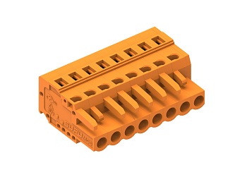 Розеточный разъем на кабель 458120 - Розеточный разъем, прямой, на кабель, шаг: 5.08 мм, 20 полюсов, фиксация провода пружинная, исполнение: стандартное, 320V, 12A, цвет: оранжевый Розеточный разъем на кабель 458120 - Розеточный разъем, прямой, на кабель, шаг: 5.08 мм, 20 полюсов, фиксация провода пружинная, исполнение: стандартное, 320V, 12A, цвет: оранжевый