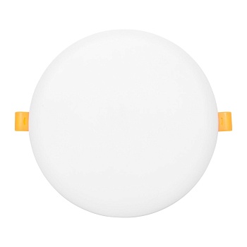 Светодиодный встраиваемый даунлайт безрамочный ДВО 1108 круглый 24Вт 4000K IP20 LUMA EKF