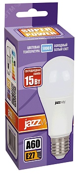 Лампа светодиодная PLED-SP 15Вт A60 грушевидная 5000К холод. бел. E27 1400лм 230В 2853035