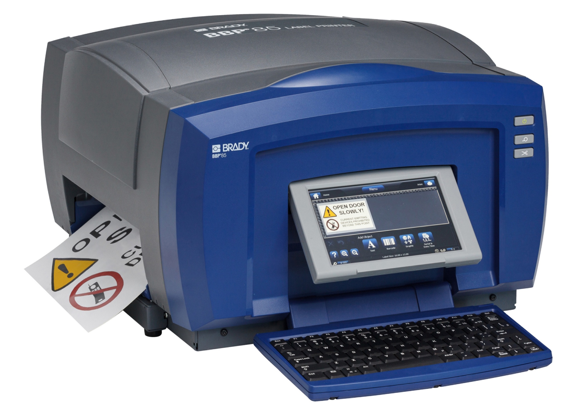 gws198691 - Принтер BRADY BBP85-QY-EU с базовым ПО BWS, английская клавиатура. В компл.: шнур питания, USB кабель, комплект для чистки, диск с драйверами, руководство по быстрому запуску, сетевая карта, краткое руководство пользователя, стилус и мышь