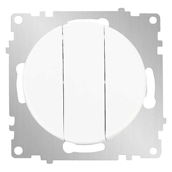 Выключатель 3-кл. СП Florence 10А IP20 механизм бел. (1E31901300) 2172780