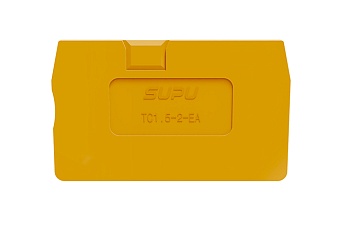 Торцевая крышка TC1.5-2-OG-EA - Торцевая крышка для клемм TC1.5-2-..., цвет: оранжевый